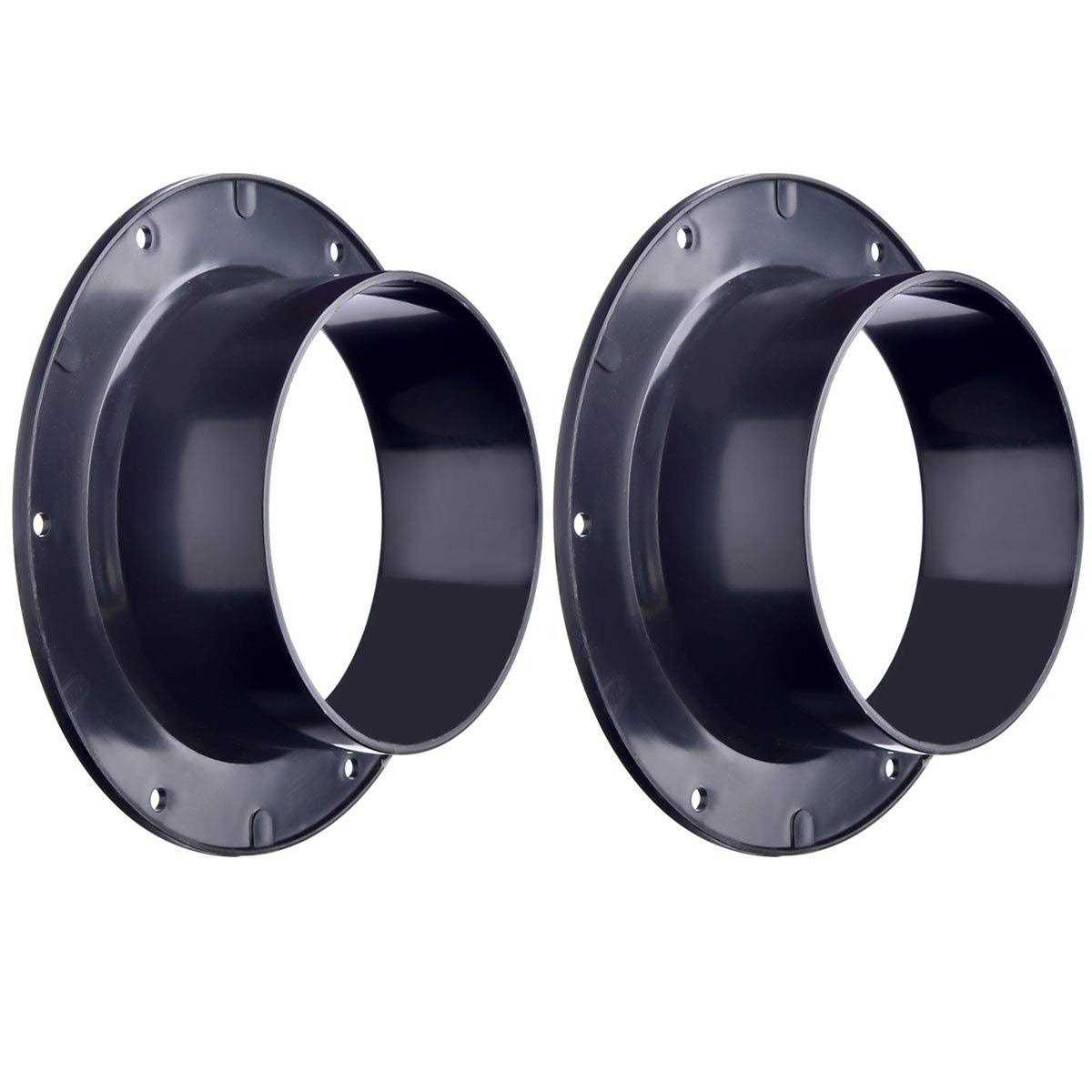 Abuff 4-inch Duct Connector 2 Pack Plastic Straight Pipe Flanges - Cheap Fitting