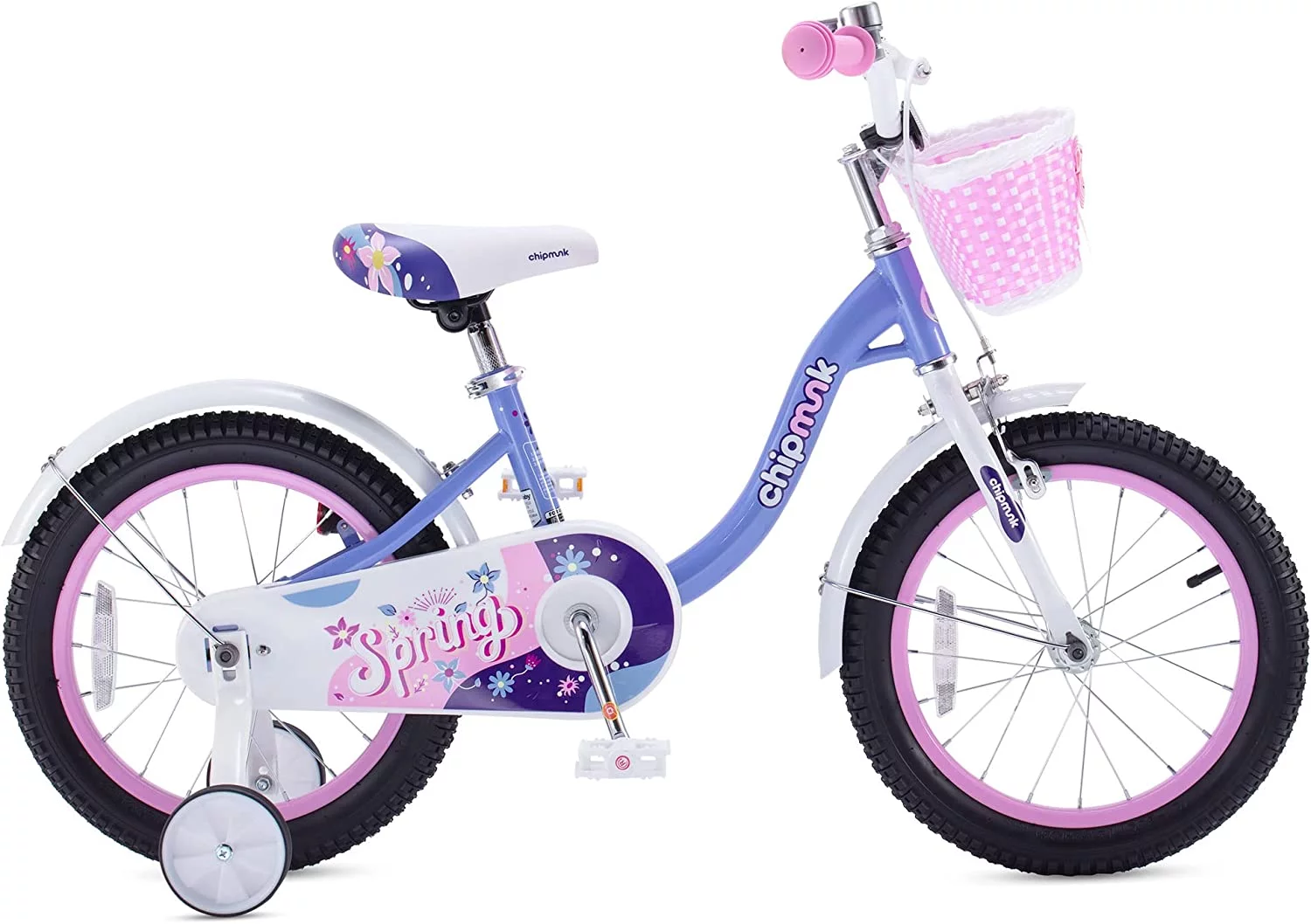 RoyalBaby Spring Kids Bike Girls 14 Inch Bicycle with Basket for Ages 3-9 Years Training Wheel Options Green - Cheap Fitting