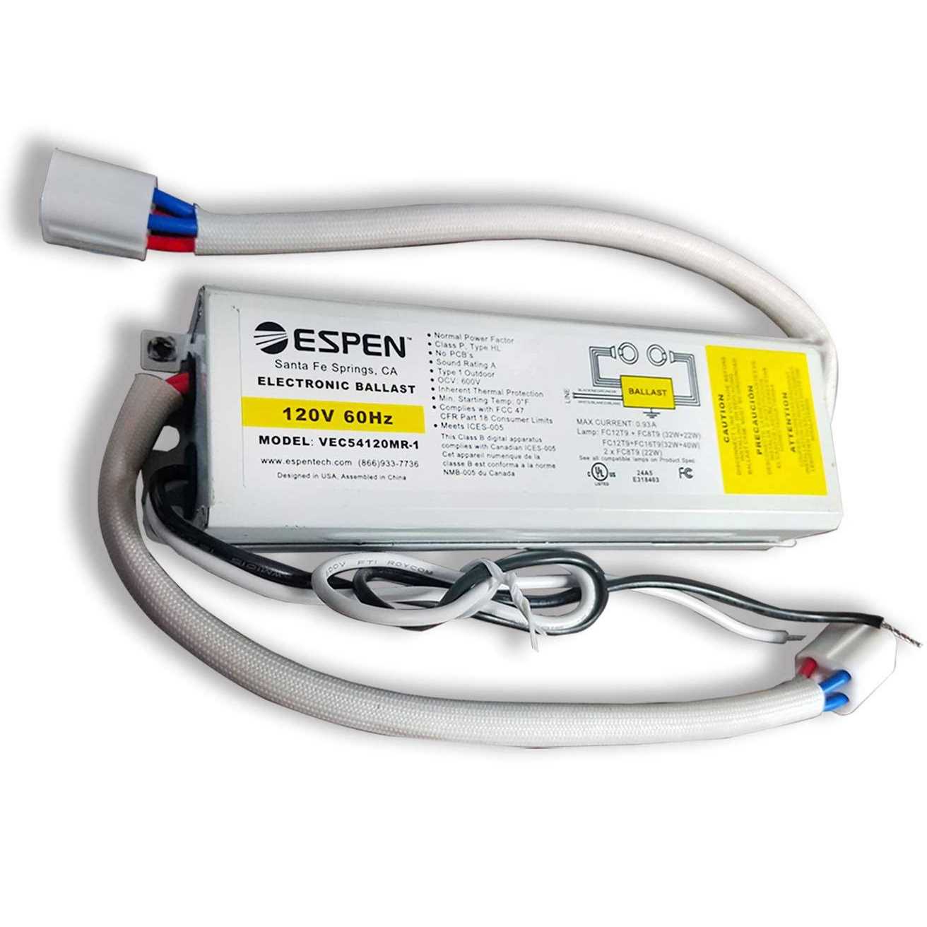 espen electronic ballast vec54120mr-1 for circular lamps. for 2 x fc8t9 22w or fc8t9 22w and fc12t9 32w - Cheap Fitting