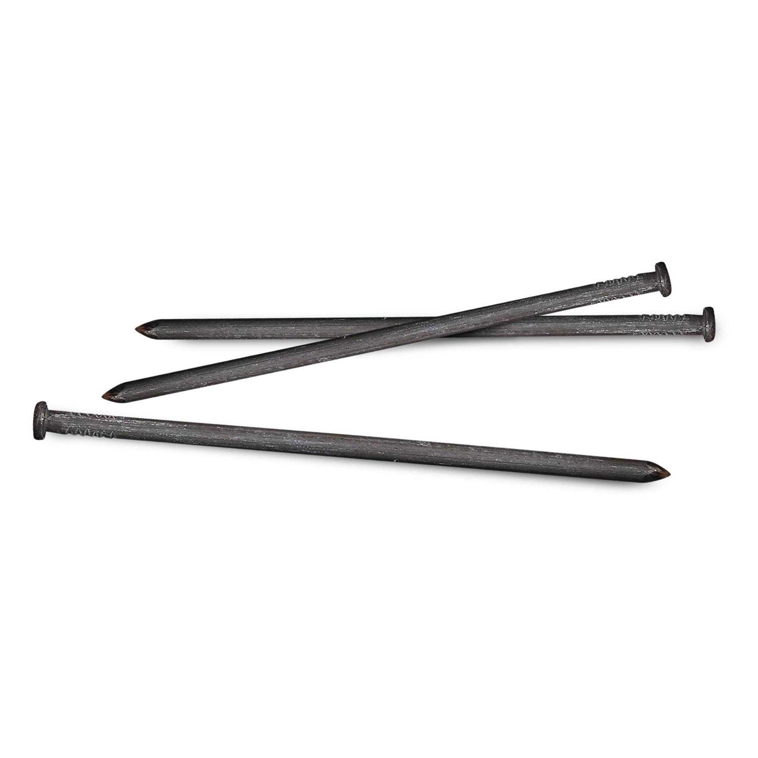 Landscape Anchoring Spikes, 10 Metal Round - Cheap Fitting