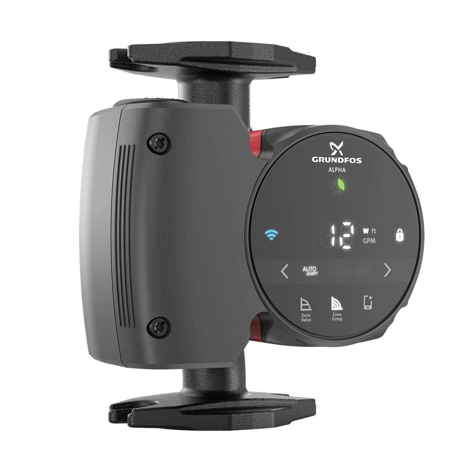 Grundfos 92603115 ALPHA 15-58F Smart ECM High Efficiency Circulator Pump with Optimized Setpoint Control - Cheap Fitting