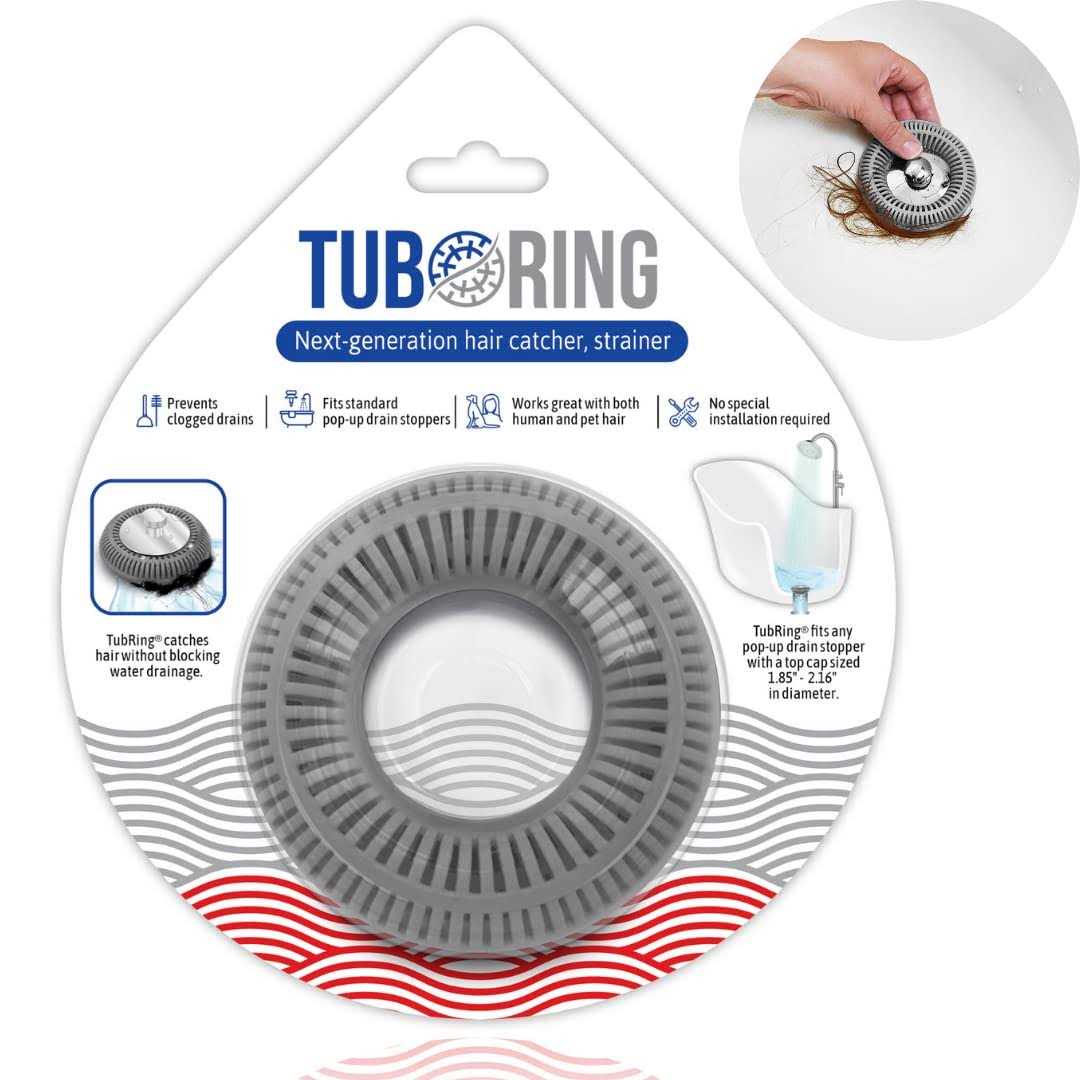Tubring The Ultimate Tub Drain Protector Hair Catcher/Strainer/Snare - Cheap Fitting