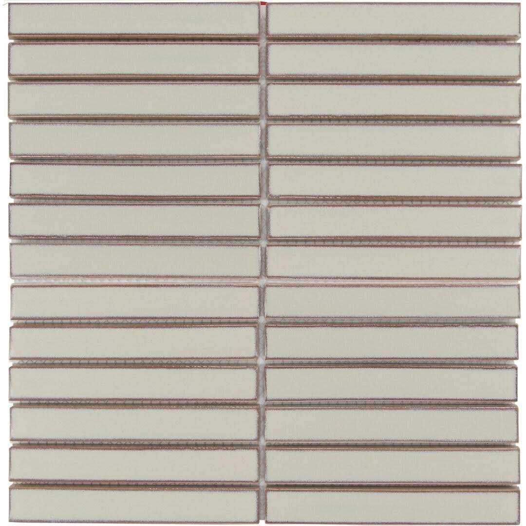 0.8 x 5.7 Straight Edge Porcelain Mosaic Sheet Tile The Mosaic Factory - Cheap Fitting