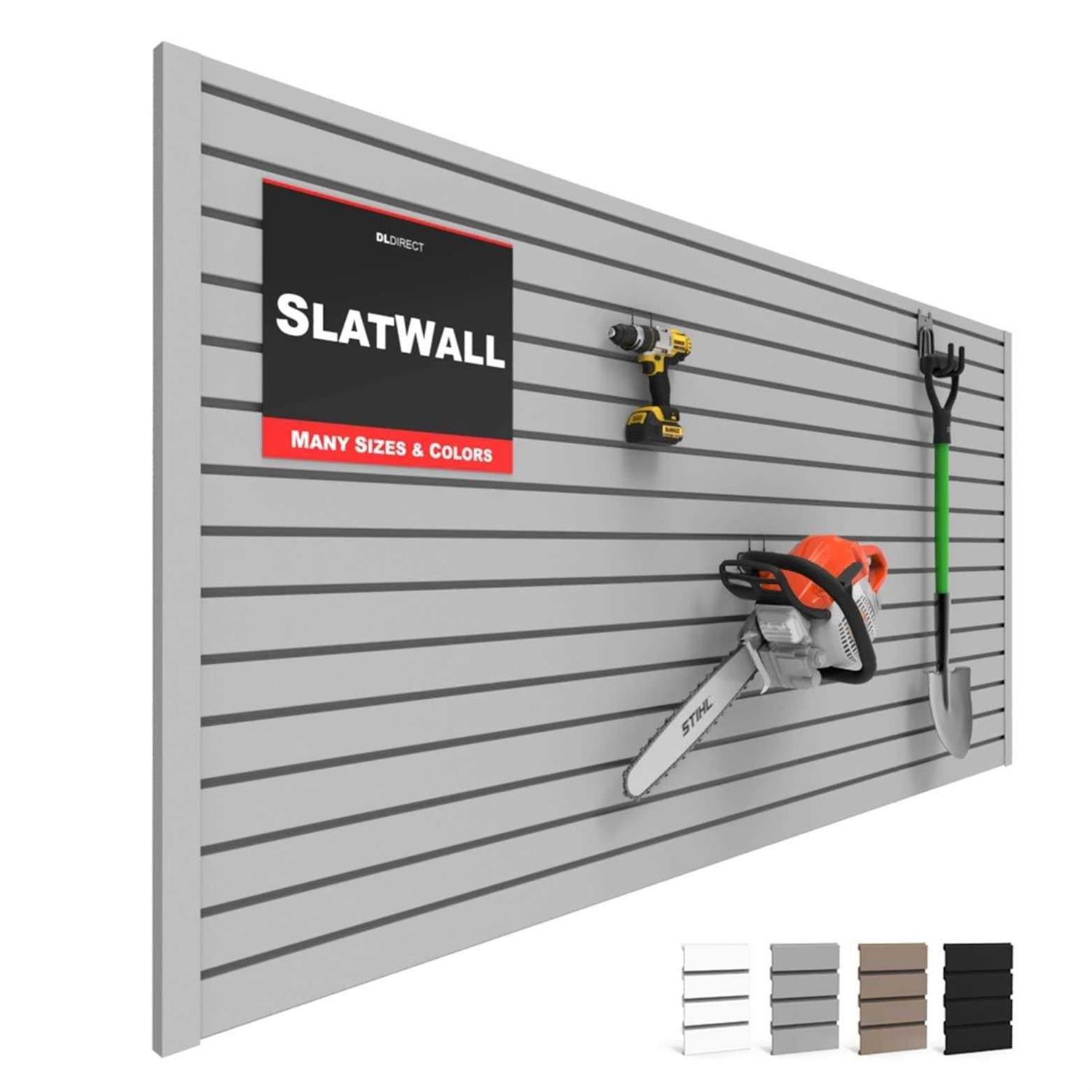 Slatwall Panel Garage Wall Organizer Heavy Duty Wall Mounted Pvc Wall - Cheap Fitting