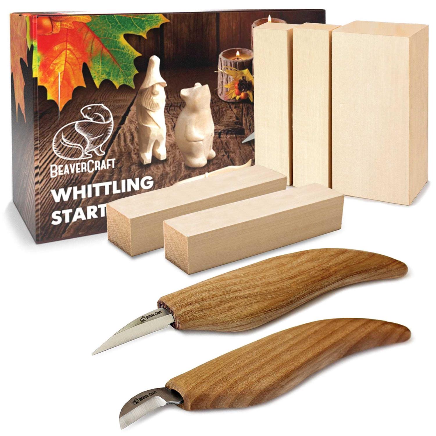 Beavercraft Wood Carving Kit S16 Whittling Wood Knives Kit Widdling Kit for Beginners - Cheap Fitting