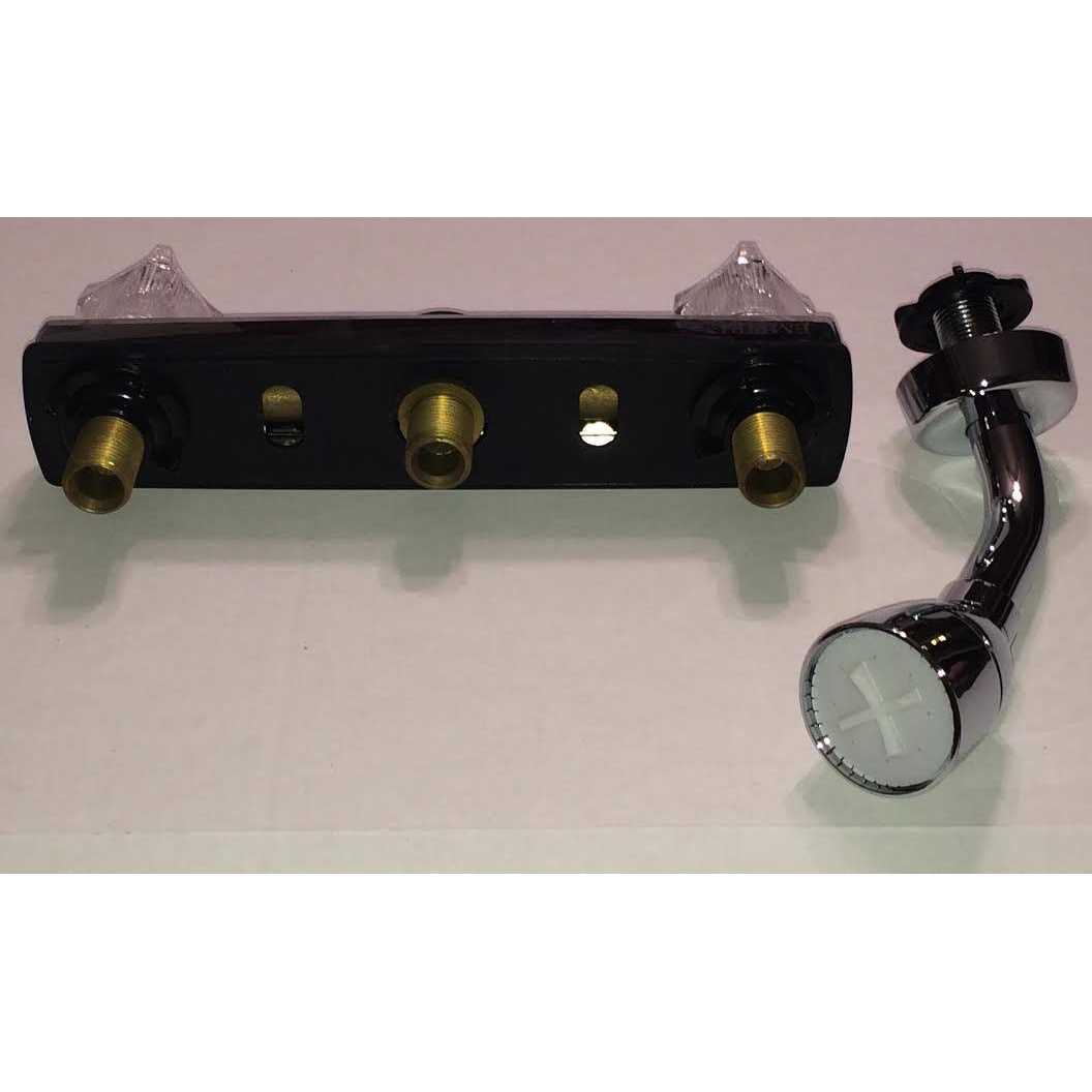 American Brass J59 RV Metal Shower Valve With Crystal Handles And Shower Head - Cheap Fitting
