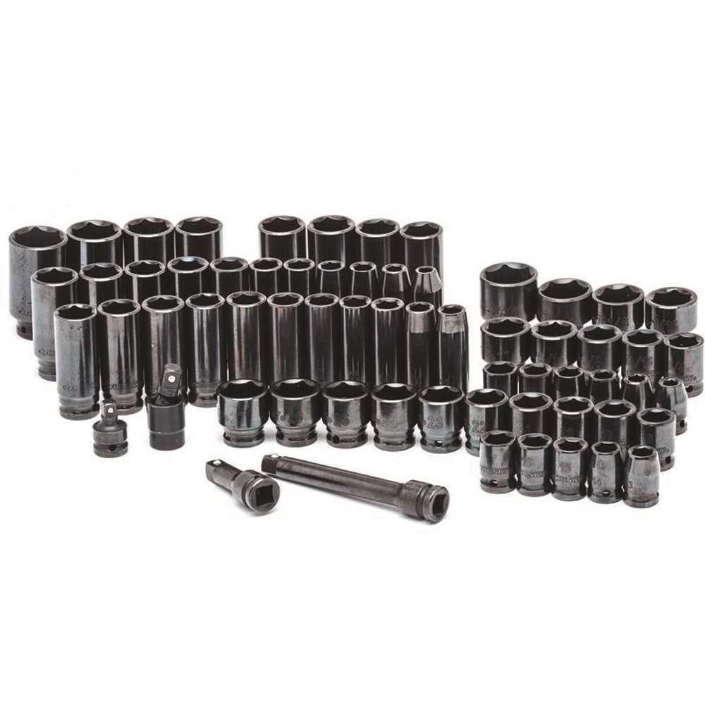 Husky 1/2 in. Drive SAE/Metric Impact Socket Set H64IMPS - Cheap Fitting