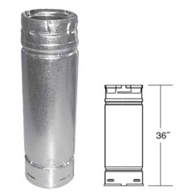 DuraVent 4PVL-36 Pellet Vent Pipe ~ 4 x 36 - Cheap Fitting