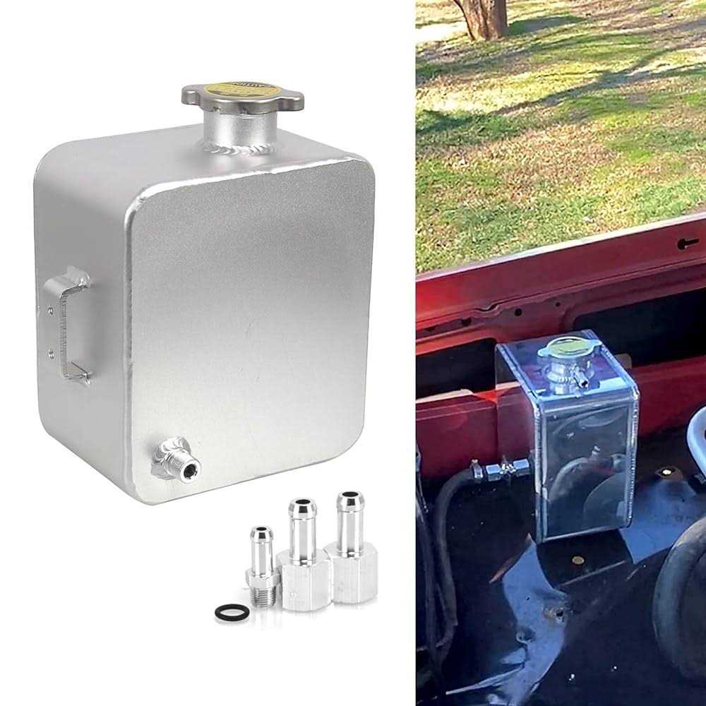 Ryanstar Universal 2l Water Coolant Expansion Overflow Water Tank Reservoir Complete Header kit Aluminium Alloy - Cheap Fitting