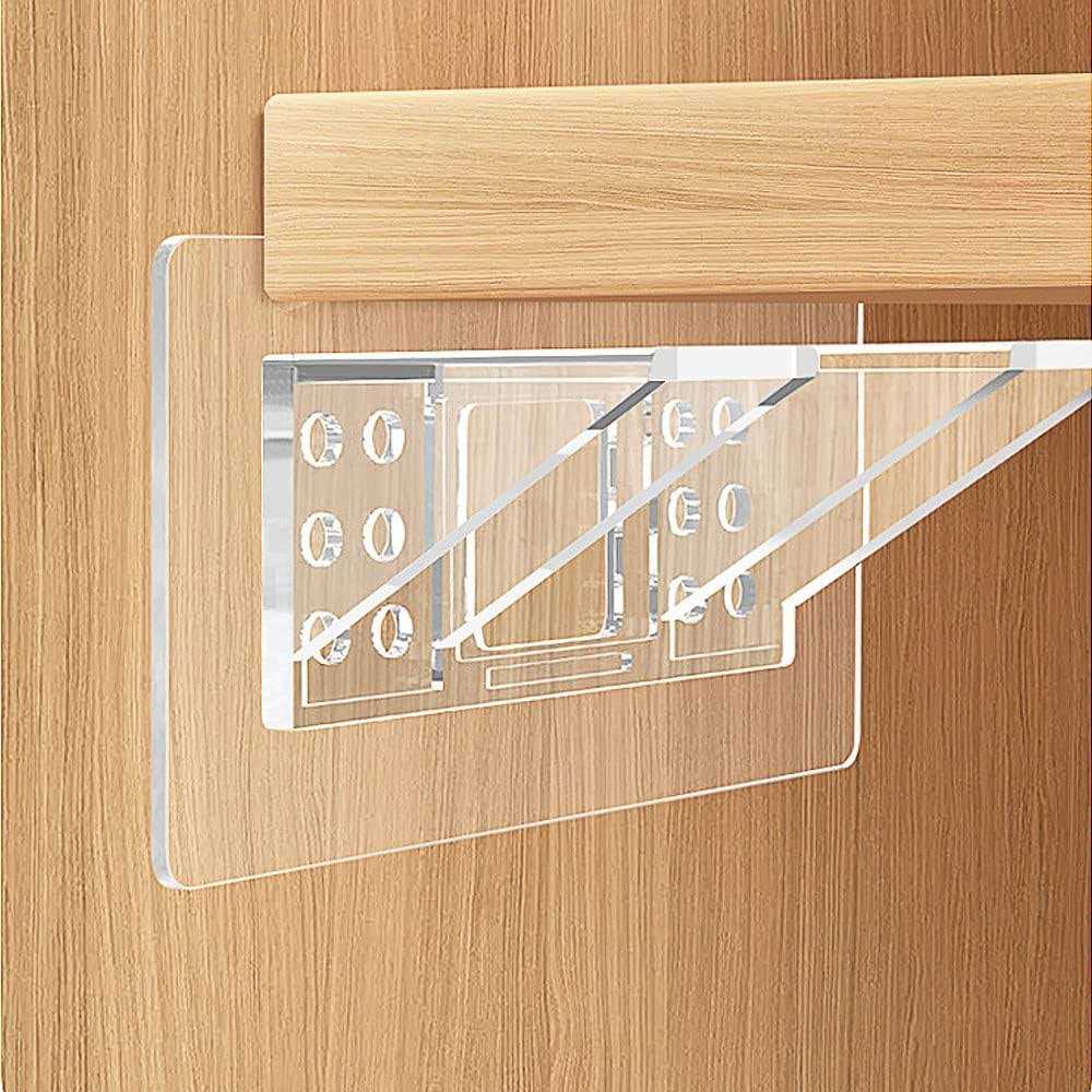 Large Size Adhesive Shelf Bracket, Double Row Thickened and Reinforced Design Shelf Support Pegs for Shelves Kitchen Cabinet Book Closet - Cheap Fitting
