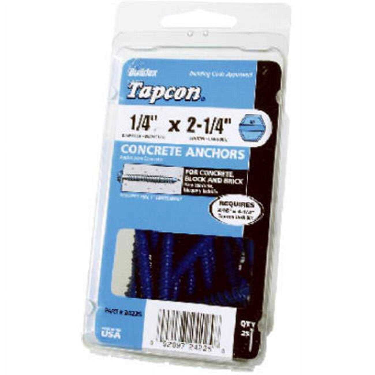 Tapcon 3/16 x 1-1/4 Phillips Flat-Head Concrete Anchors - Cheap Fitting