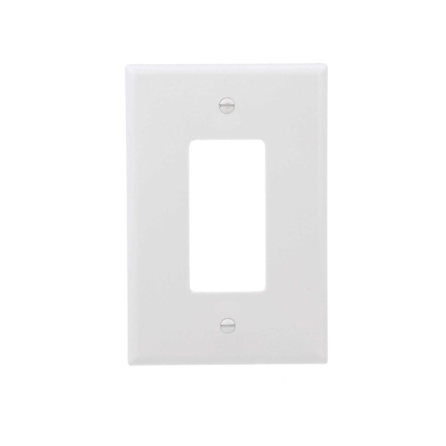 Eaton 1-Gang White Decorator Jumbo Wall Plate - Cheap Fitting