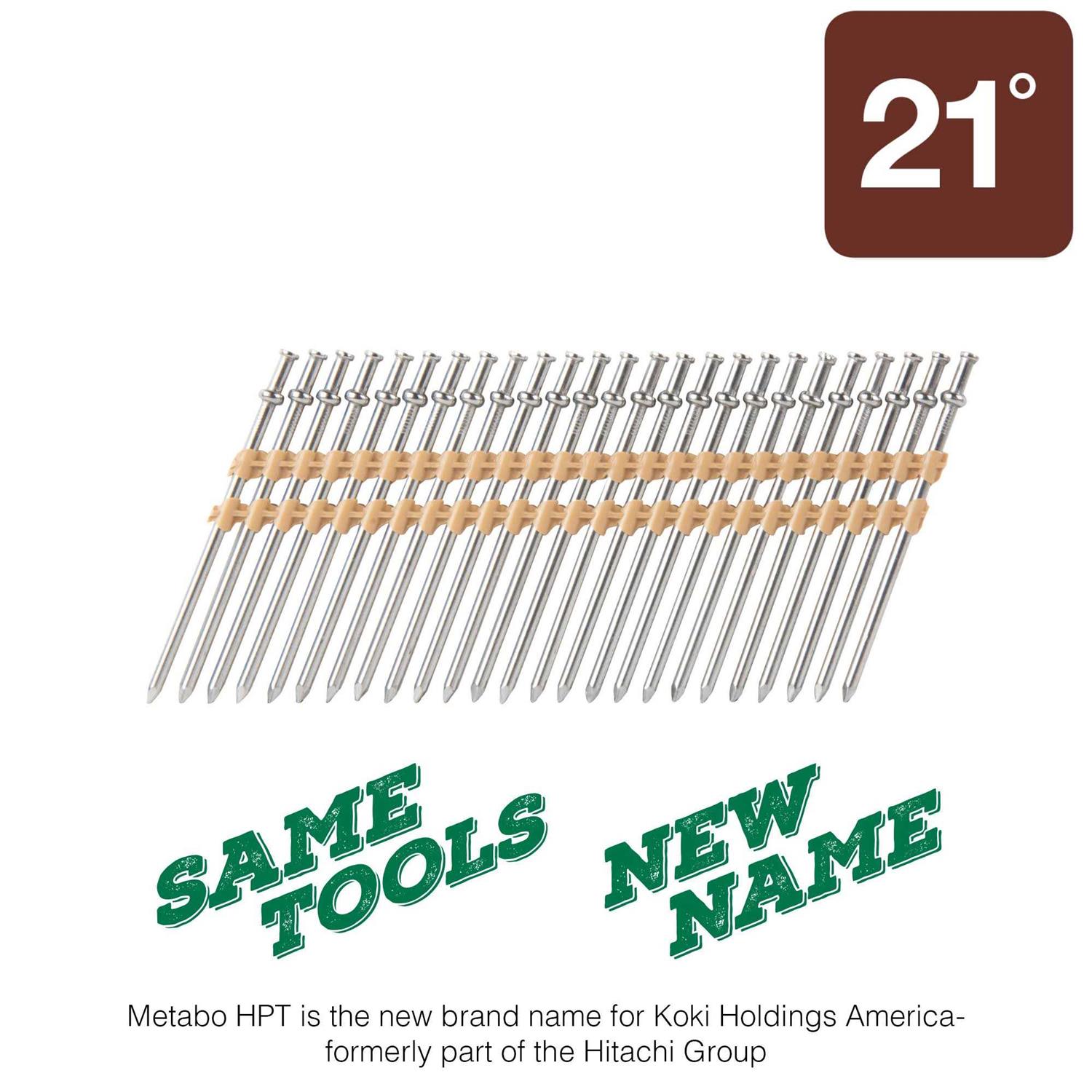 Metabo HPT Collated Duplex Nail 3-1/2 Inch 21 Degree 50312-16D - Cheap Fitting