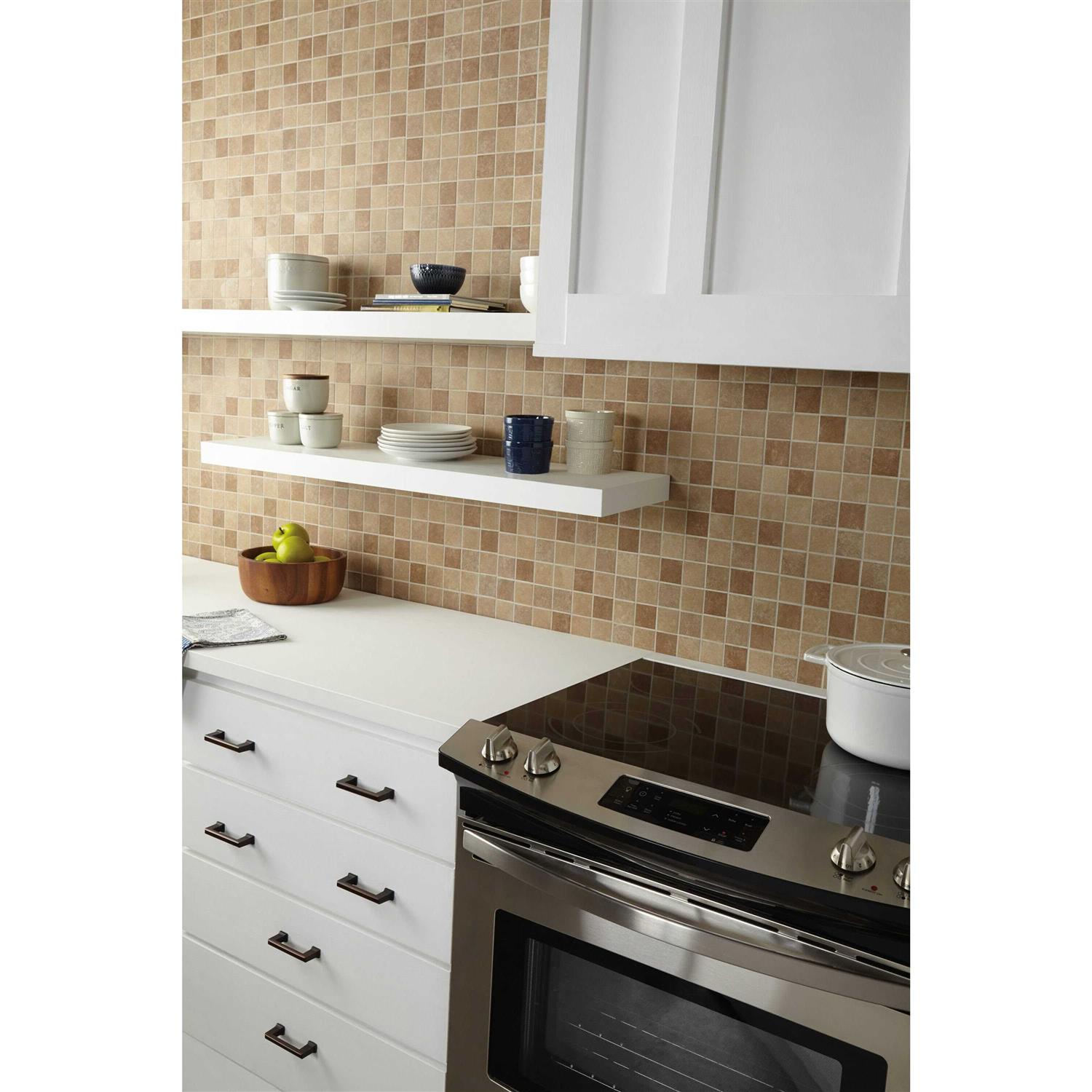 American Olean Weddington Russet 12-in x 12-in Glazed Ceramic Uniform Squares Tile WD1022HC1Y2 - Cheap Fitting