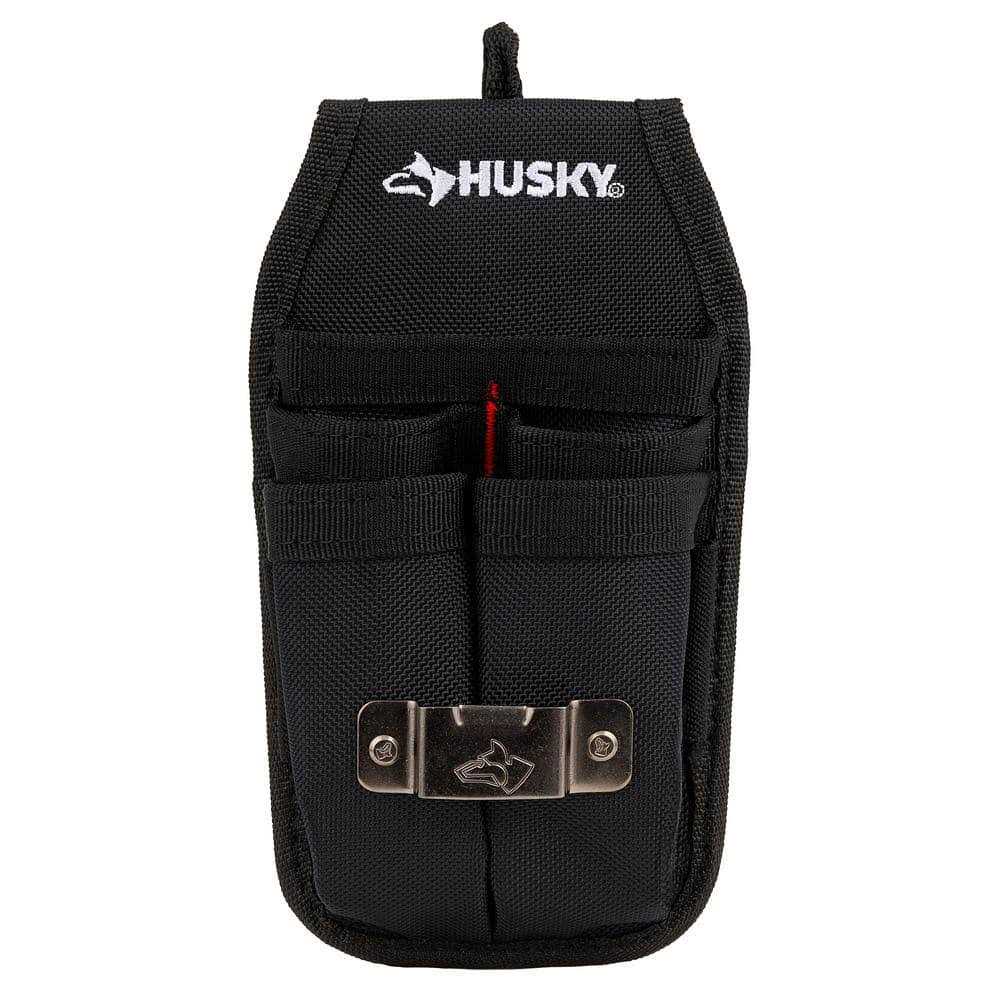 Husky 5 in. 5-Pocket Black Four Barrel Tool Belt Pouch - Cheap Fitting