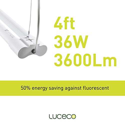 LED Adjustable Garage Shop Light – Linkable Shop Light for Garages and Small Warehouses With Plug and Remote – 50 Watt and up to 5000 Lumens – 4000K – - Cheap Fitting