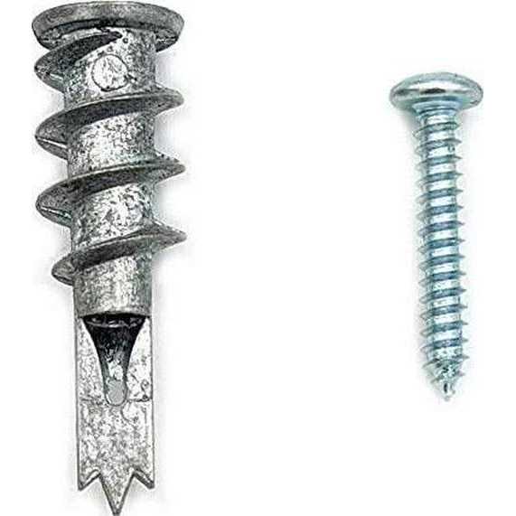 CONFAST Zinc Self-Drilling Drywall/Hollow-Wall Anchor Kit with Screws - Cheap Fitting