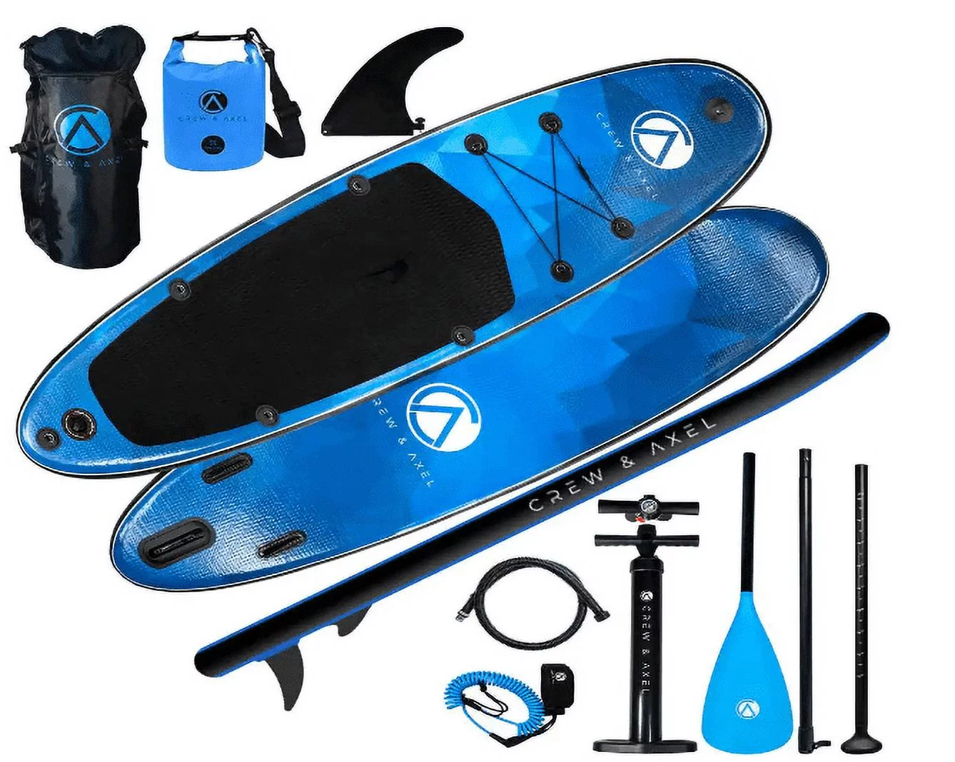 Inflatable Stand Up Paddle Board Non Slip SUP W Backpack, 3 Fins, Paddle, Pump (10 ft. x 33 in. x 6.2 in.) 17 lbs. Blue - Cheap Fitting