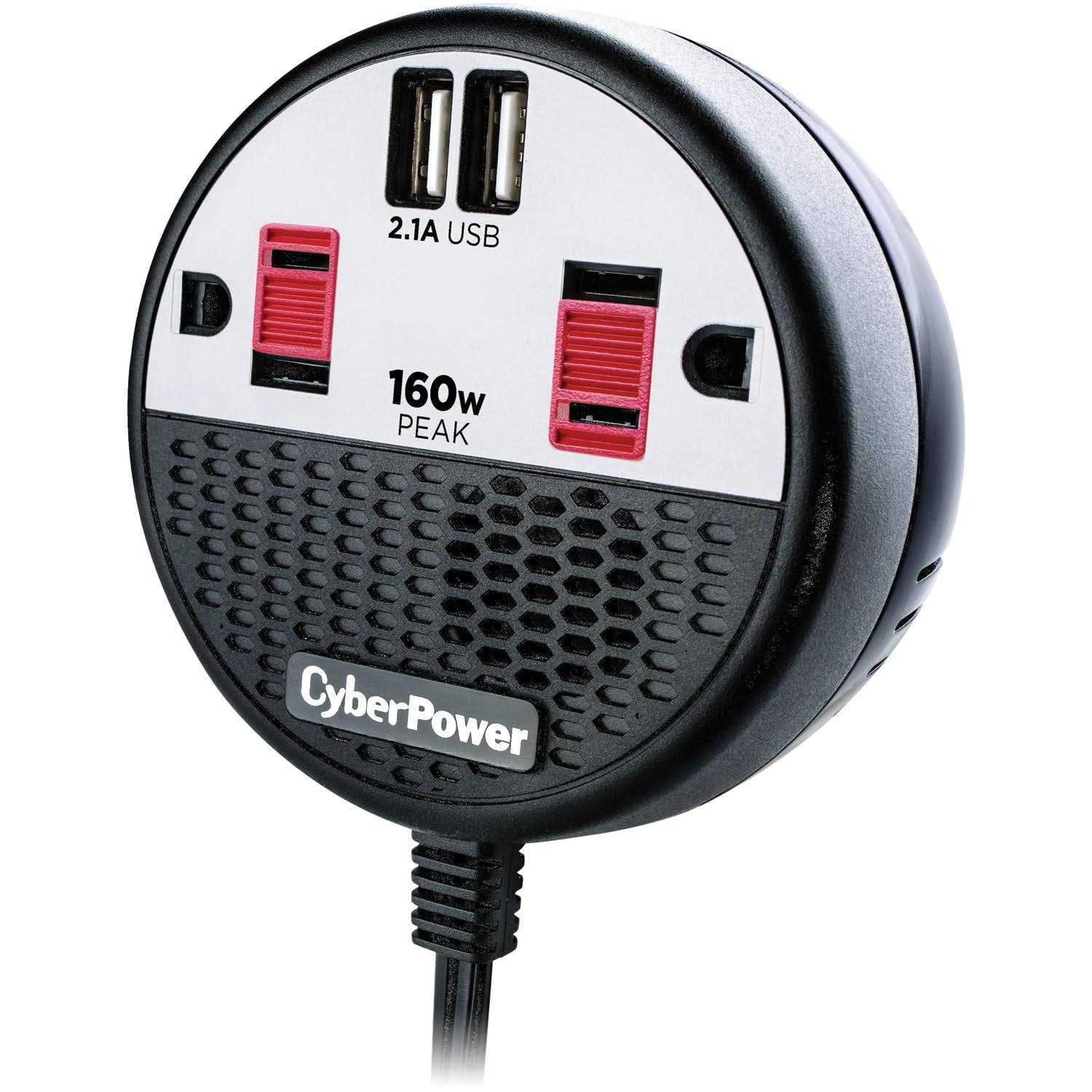 CyberPower CPS160PPB2U 160 Power Inverter with 2 AC Outlets - Cheap Fitting