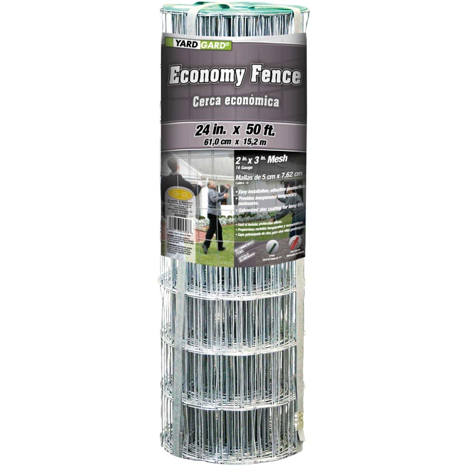 YARDGARD Economy 16 ga Welded Wire Mesh - Cheap Fitting