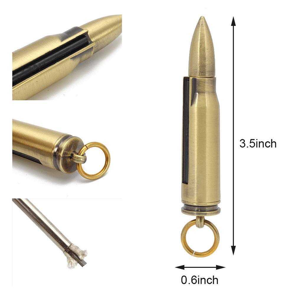 Biastnr Permanent Match Metal Matchstick Flint Fire Starter Keychain Lighting Sticks Reusable Immortal Lighter for Camping Hiking Emergency - Cheap Fitting