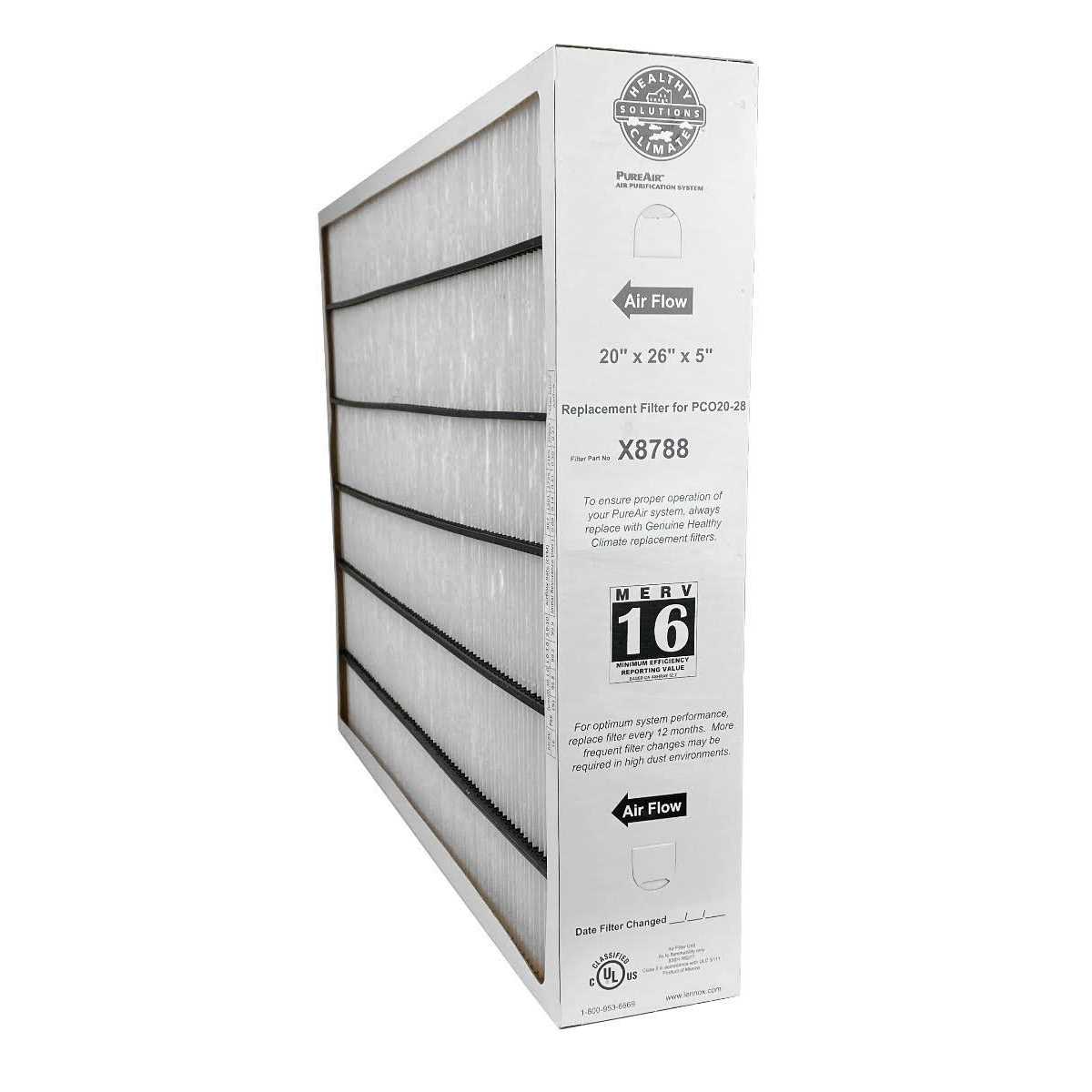 Lennox Healthy Climate X8788 MERV 16 Filter - Cheap Fitting