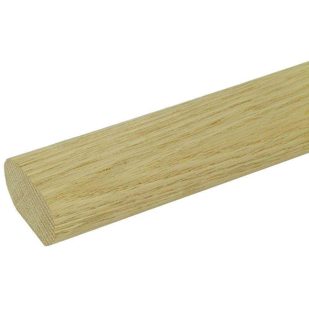 Stair Parts 6042 Unfinished Red Oak Solid Wall Handrail - Cheap Fitting