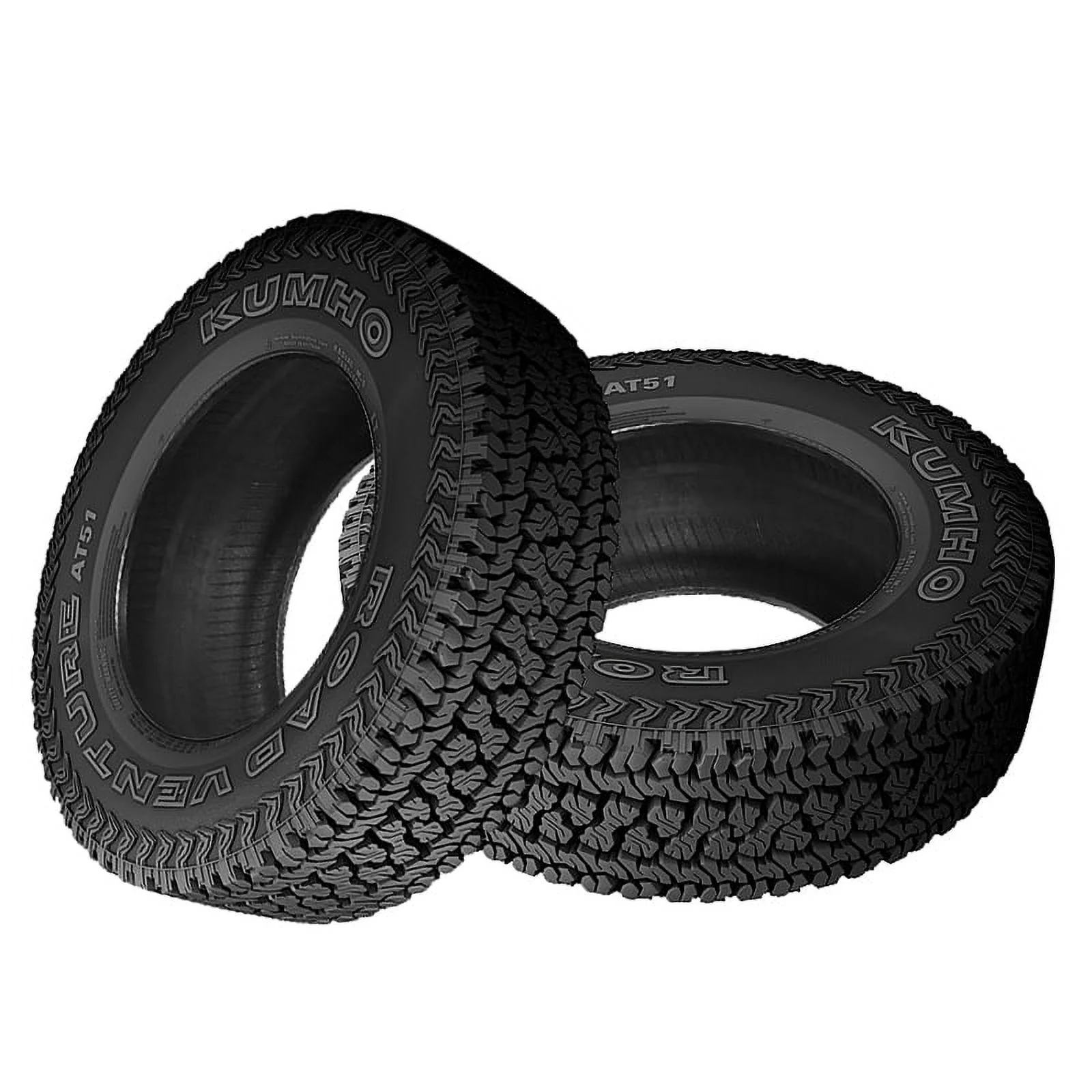 Kumho Road Venture AT51 All-Terrain Tire - 35X12.50R20 10PLY Rated - Cheap Fitting