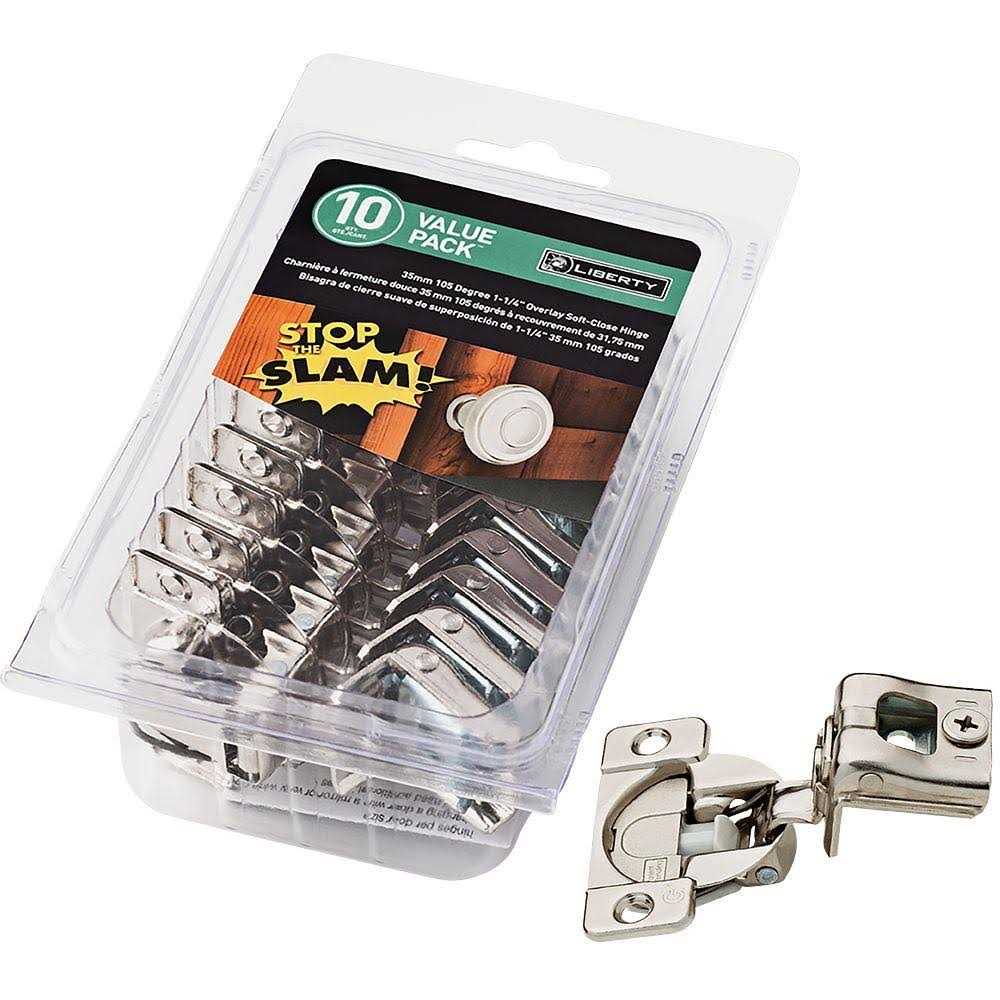 Liberty Hardware Cabinet Hinge Soft-Close 1-1/4-in. Partial Overlay - Cheap Fitting