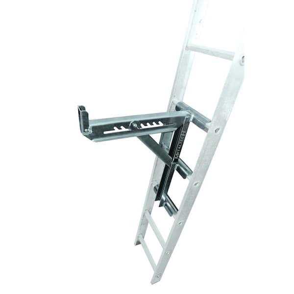 MetalTech 21.75 in. x 10 in. x 29 in. Aluminum Adjustable 3-Rung Ladder Jacks for Scaffold Extension Walk Boards, Ladder or Plank - Cheap Fitting