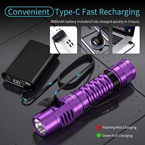 Wurkkos FC11 Rechargeable LED Flashlights Max 1300Lumen High 90CRI EDC USB C Charge,IP67 Waterproof - Cheap Fitting