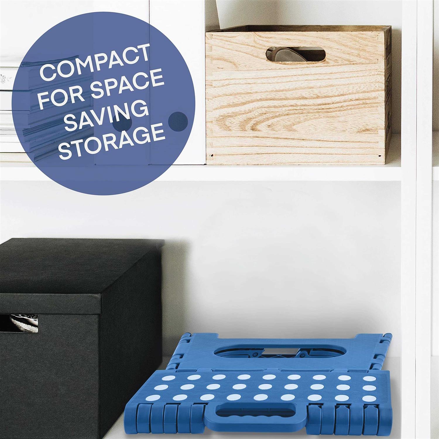 Handy Laundry Folding Step Stool The Lightweight Step Stool is Sturdy Enough to Support Adults and Safe Enough for Kids. Opens Easy with One Flip. Great - Cheap Fitting