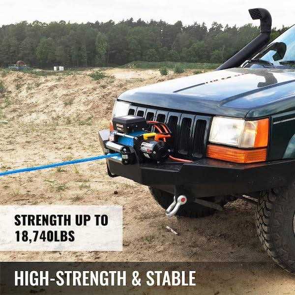 VEVOR Synthetic Winch Rope 100ft Winch Cable with G70 Hook Working Strength - Cheap Fitting