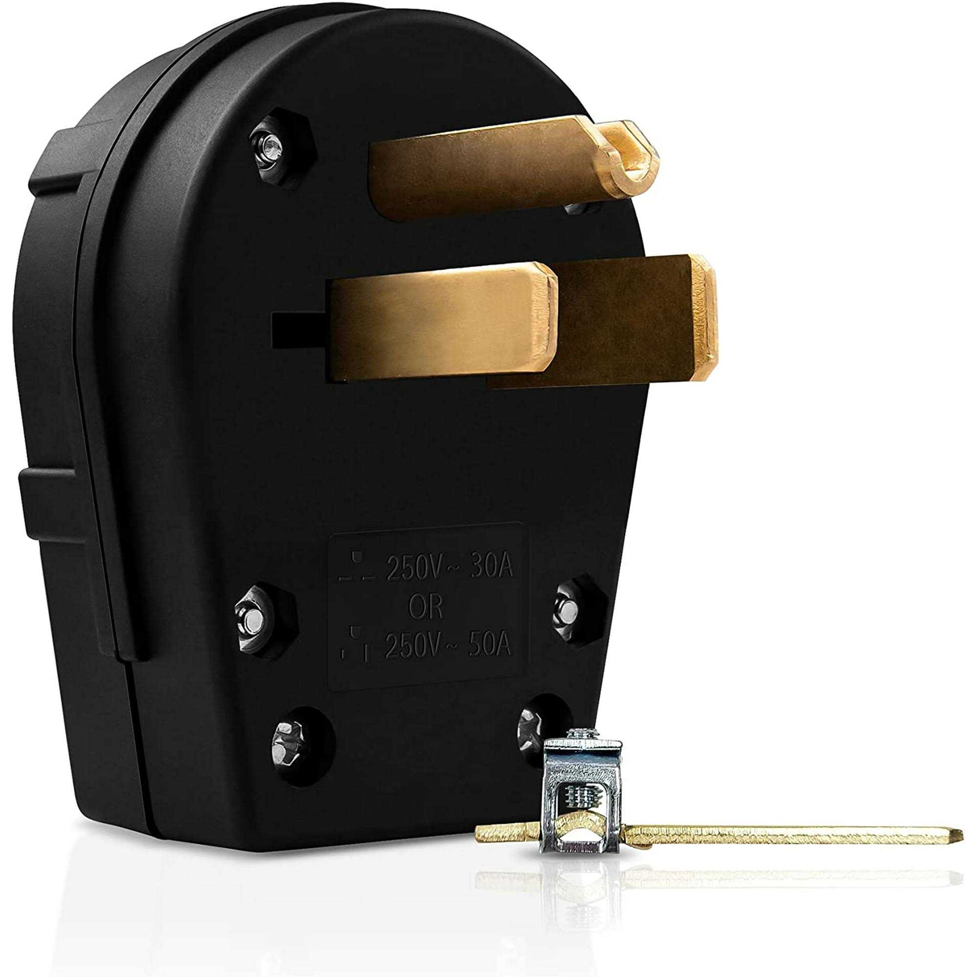 Enerlites Straight Blade Angle Plug AC Dryer Replacement Male Angle Plug - Cheap Fitting