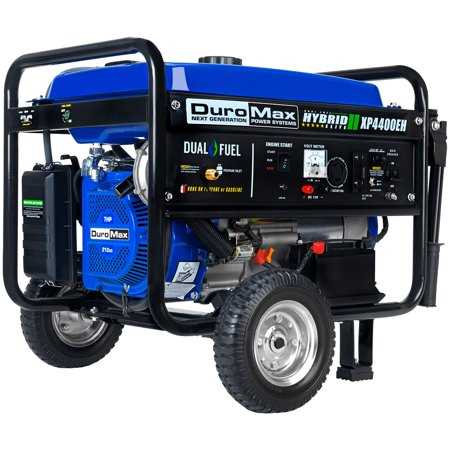DuroMax XP4400EH Dual Fuel Portable Generator-4400 Watt Gas or Propane Powered Electric Start-Camping & RV Ready, 50 State Approved, Blue and Black - Cheap Fitting
