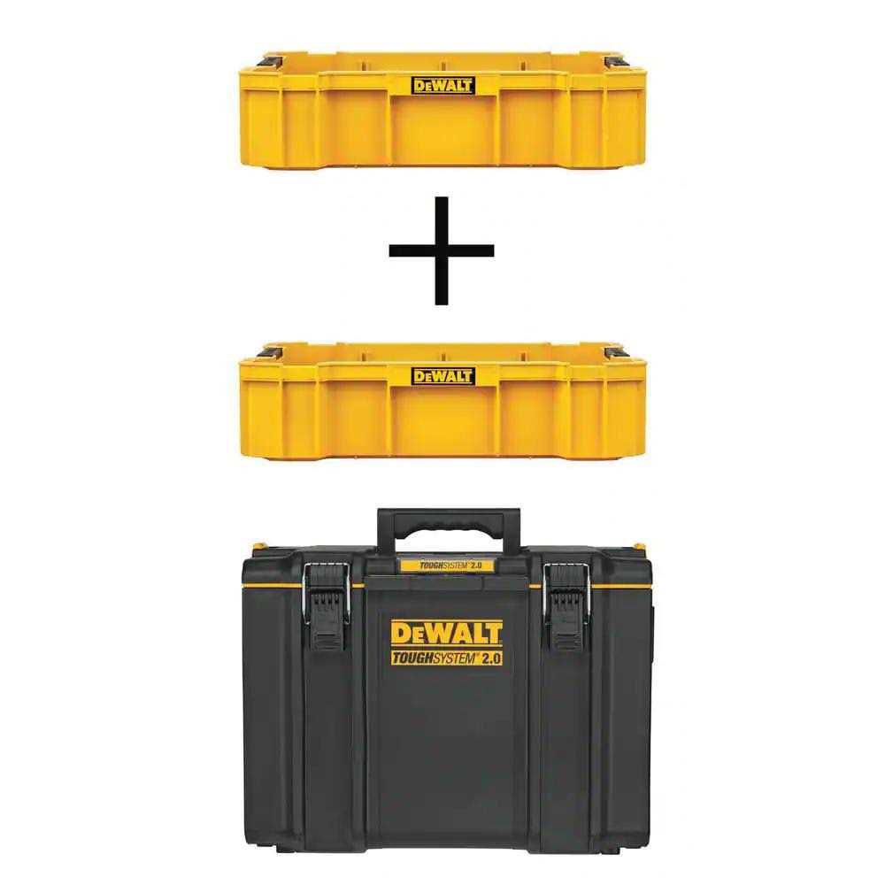 DEWALT TOUGHSYSTEM 2.0 22 in. Deep Tool Trays and TOUGHSYSTEM 2.0 22 in. Extra Large Tool Box - Cheap Fitting