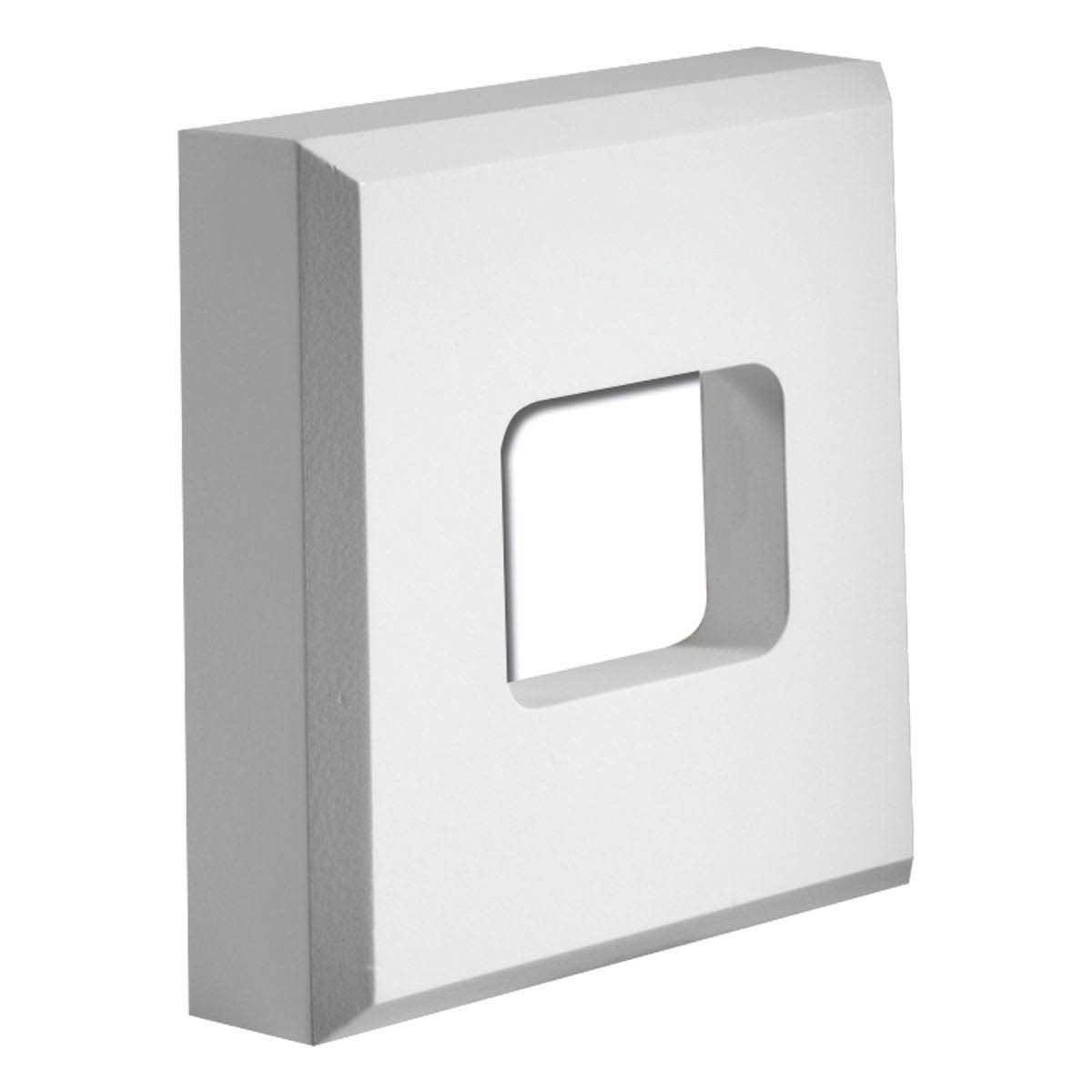 Fypon 8 in. x 8 in. x 2 in. Polyurethane Square Fixture Mount FMS8X8X2 - Cheap Fitting