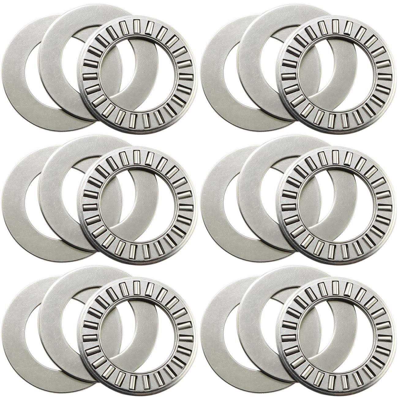 Meetoot 6 Sets Thrust Needle Roller Bearings NTA1220+2TRA Thrust Needle Roller Bearing with Two Washers 3/4 - Cheap Fitting