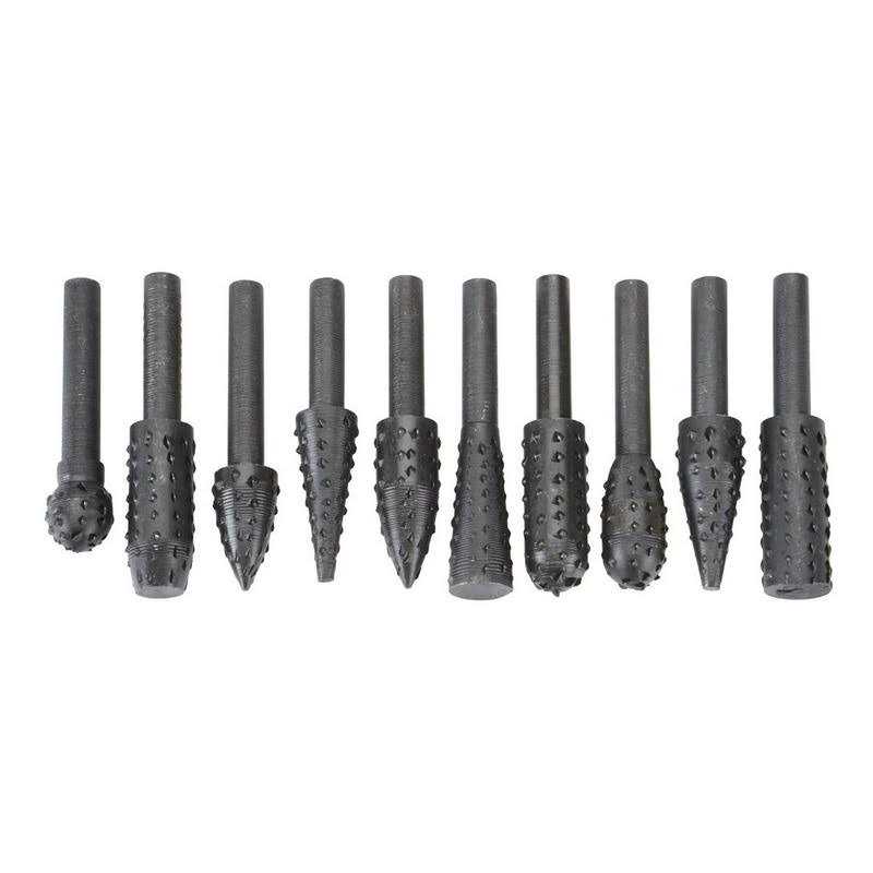 Warrior 62694 High Carbon Steel Rotary Rasp Set 10 PC - Cheap Fitting