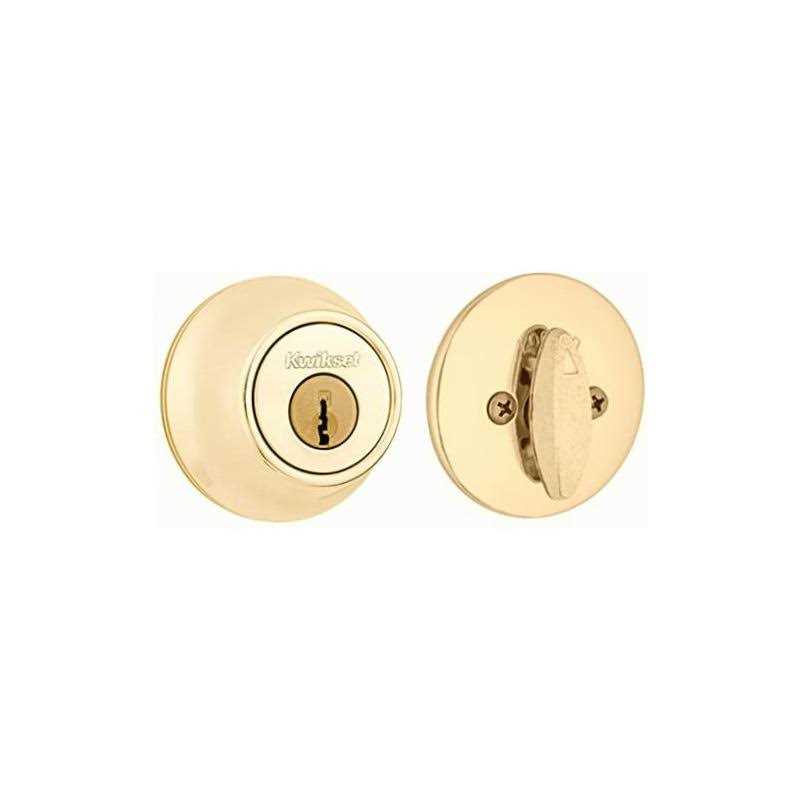 Kwikset 660 Brass Single Cylinder Deadbolt - Cheap Fitting