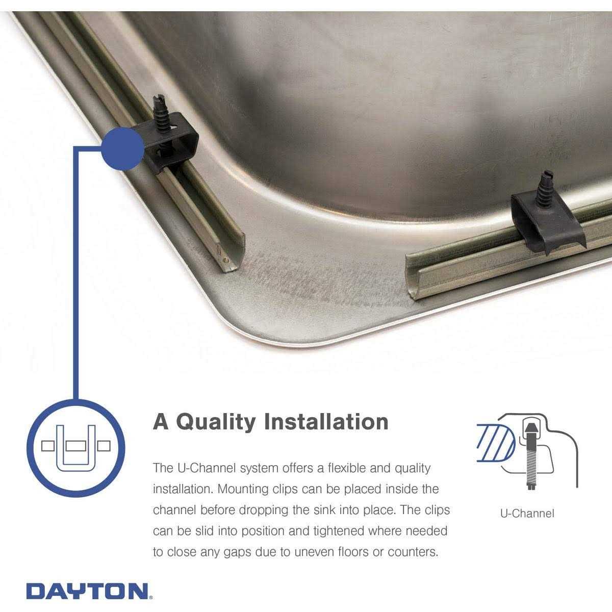 Elkay D23317 Dayton Stainless Steel Double Bowl Top Mount Sink - Cheap Fitting