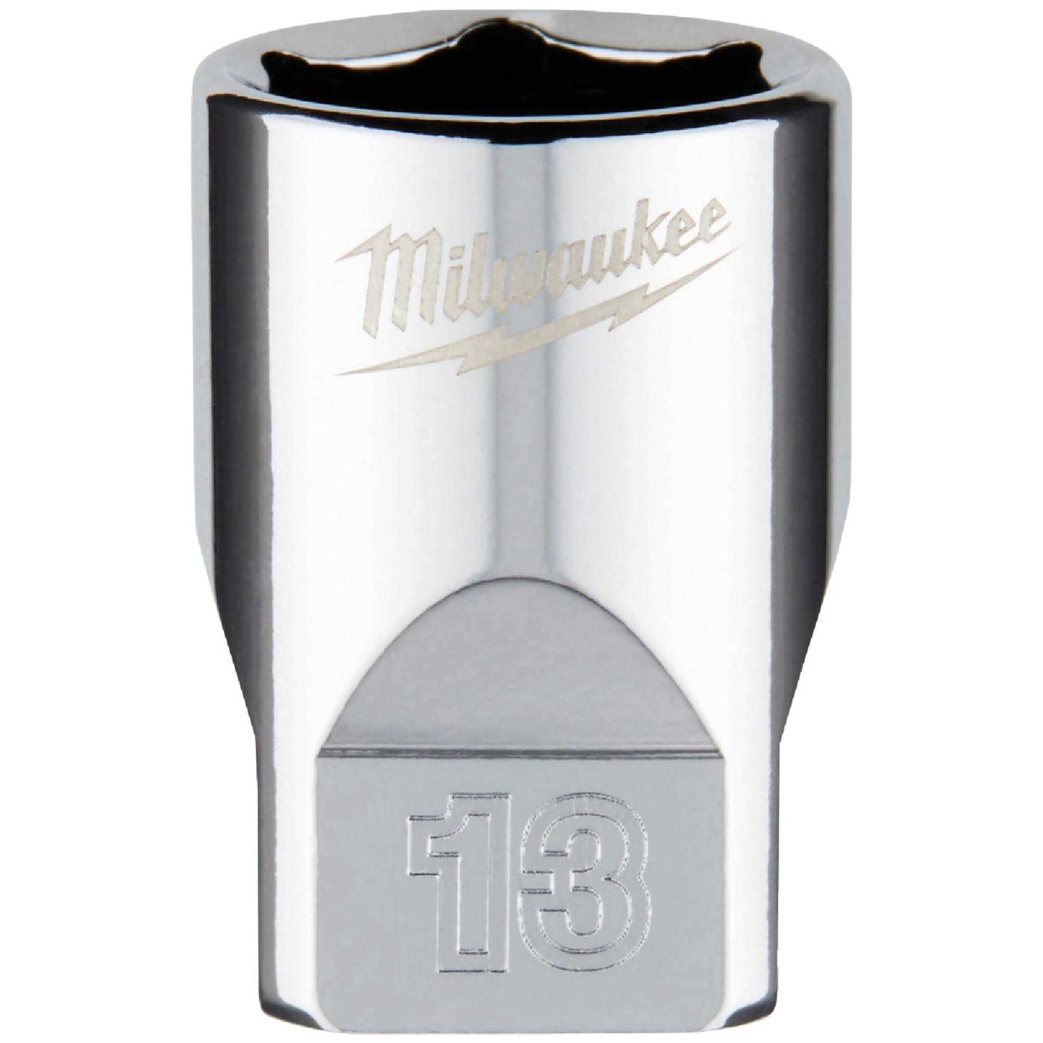 Milwaukee 1/4 Drive Metric 6-Point Socket 45-34 - Cheap Fitting