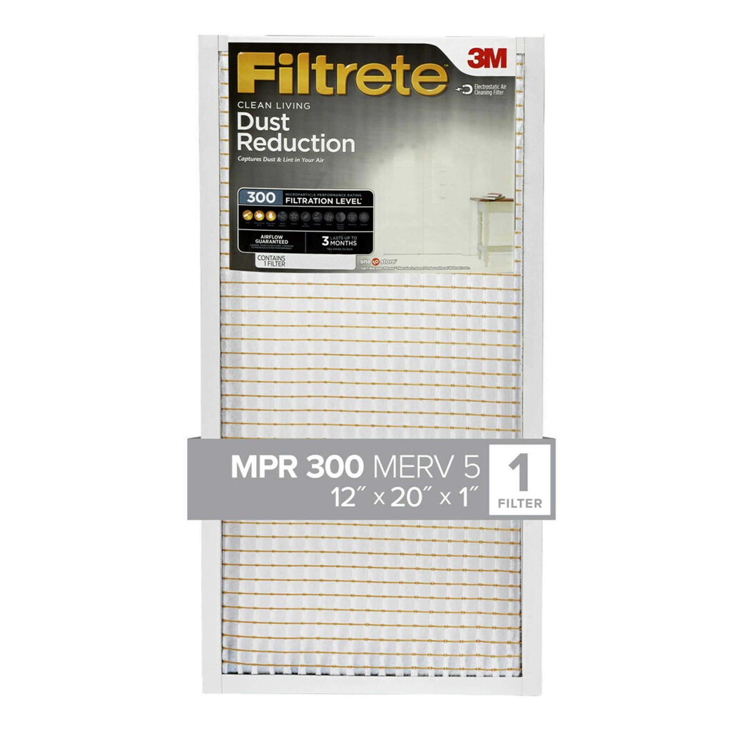 Filtrete Dust Reduction Filter 319-4 12 in x 20 in x 1 - Cheap Fitting