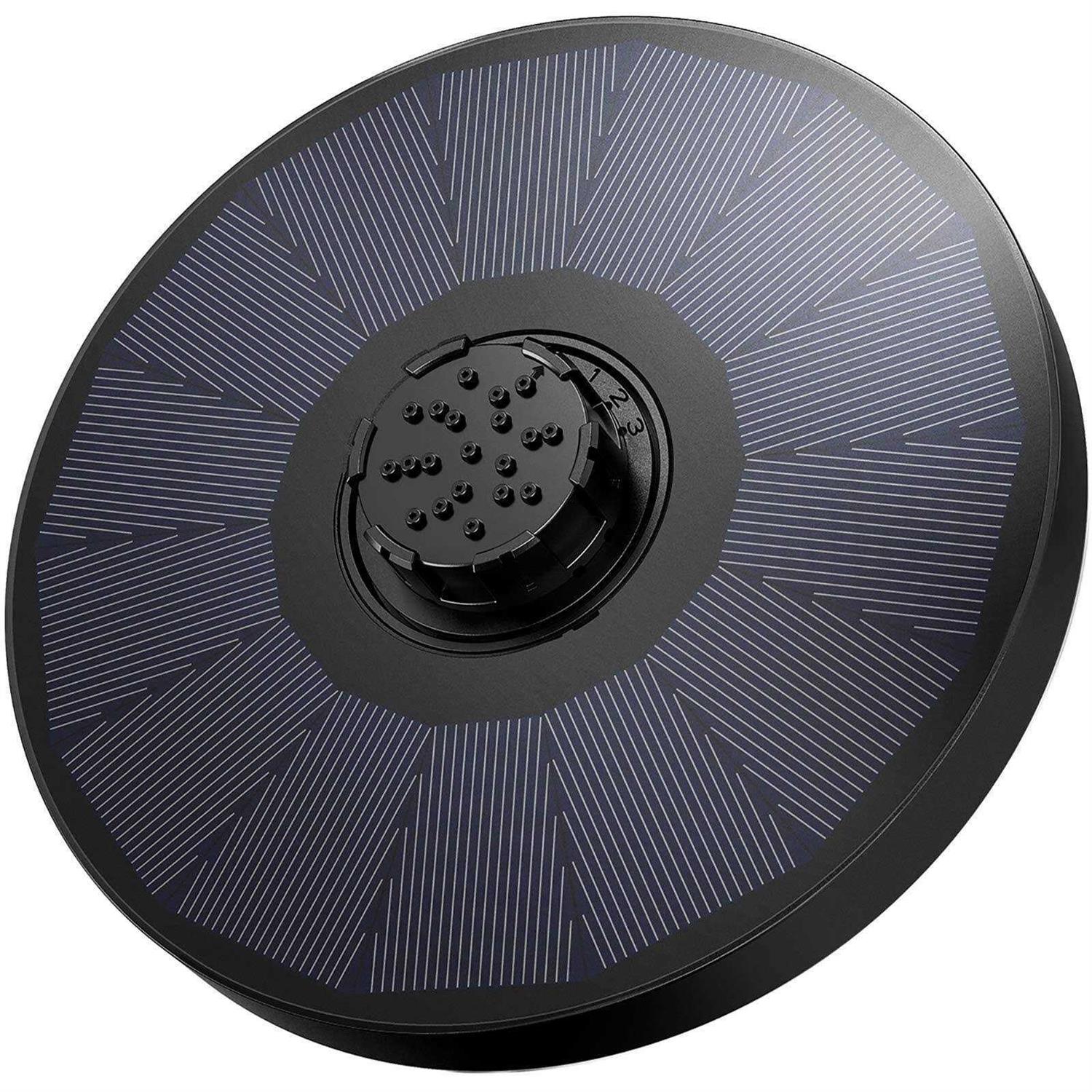 Okmee Solar Fountain Upgraded 4-in-1 Nozzle 2.2w Solar Powered Fountain Pump with 7 Water Styles - Cheap Fitting