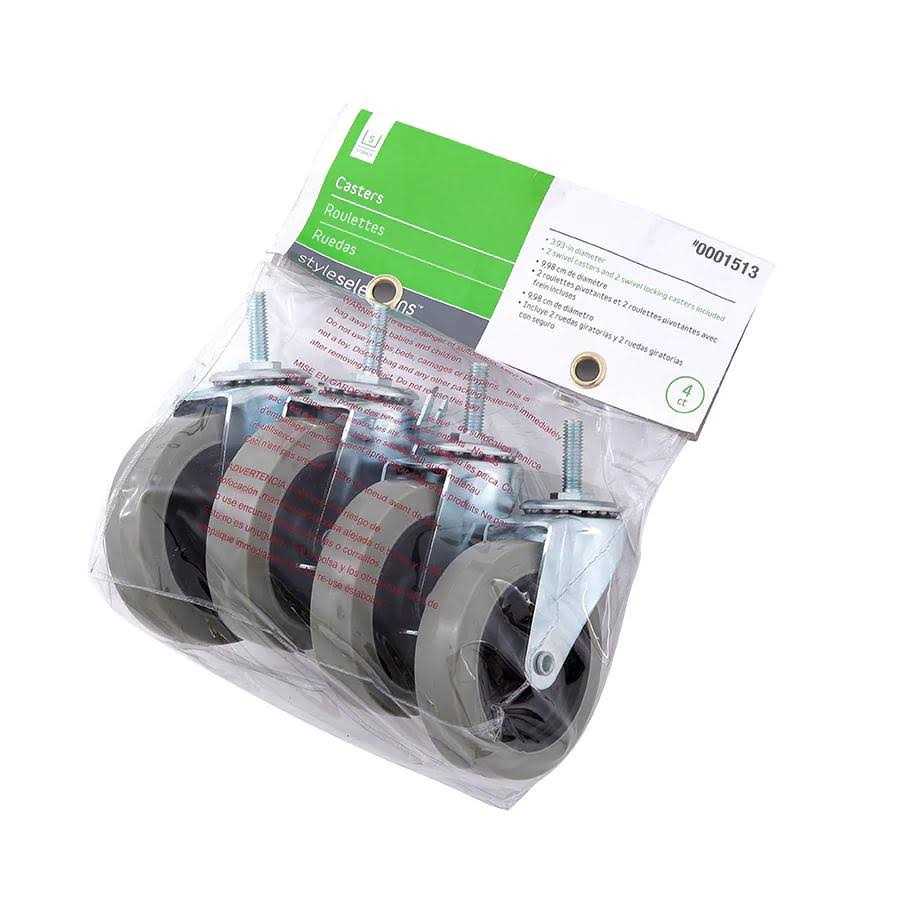 Style Selections 4 Rubber Swivel Caster LC4RC - Cheap Fitting