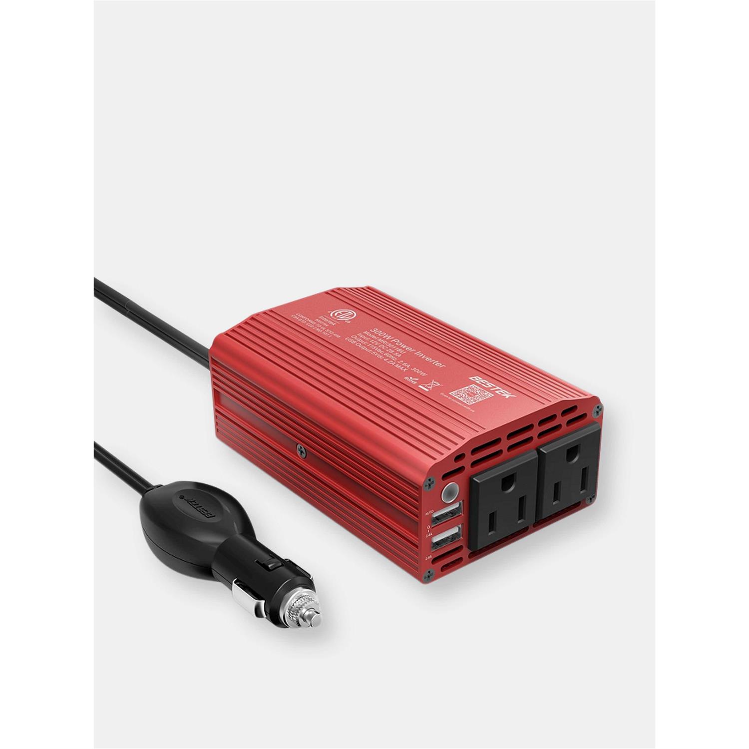 Bestek 300w Power Inverter DC 12V to 110v AC Car Inverter with 4.2a Dual USB Car Adapter - Cheap Fitting