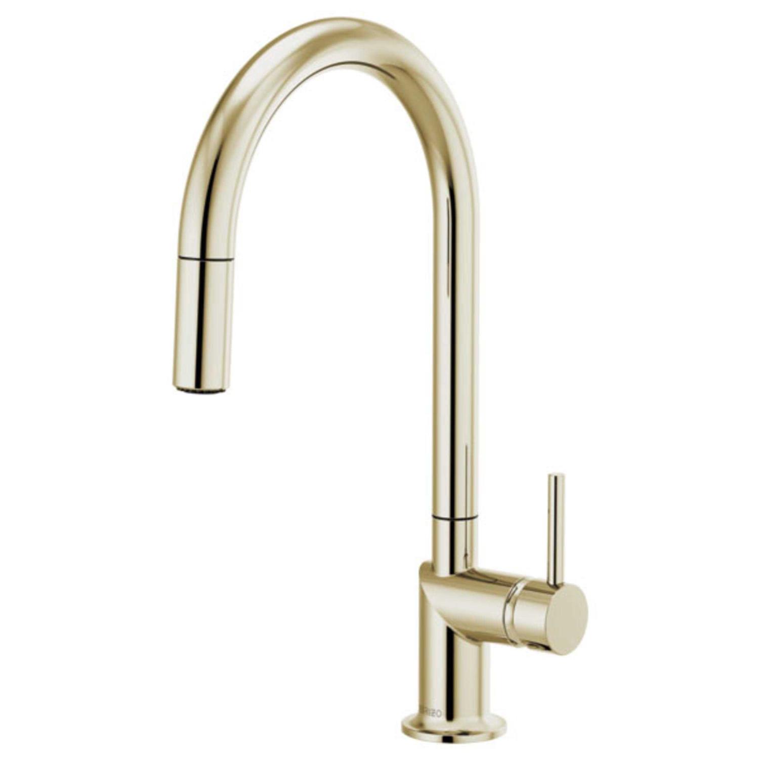 Brizo Odin Pull-Down Kitchen Faucet W/ Arc Spout 63075LF-BLLHP - Cheap Fitting