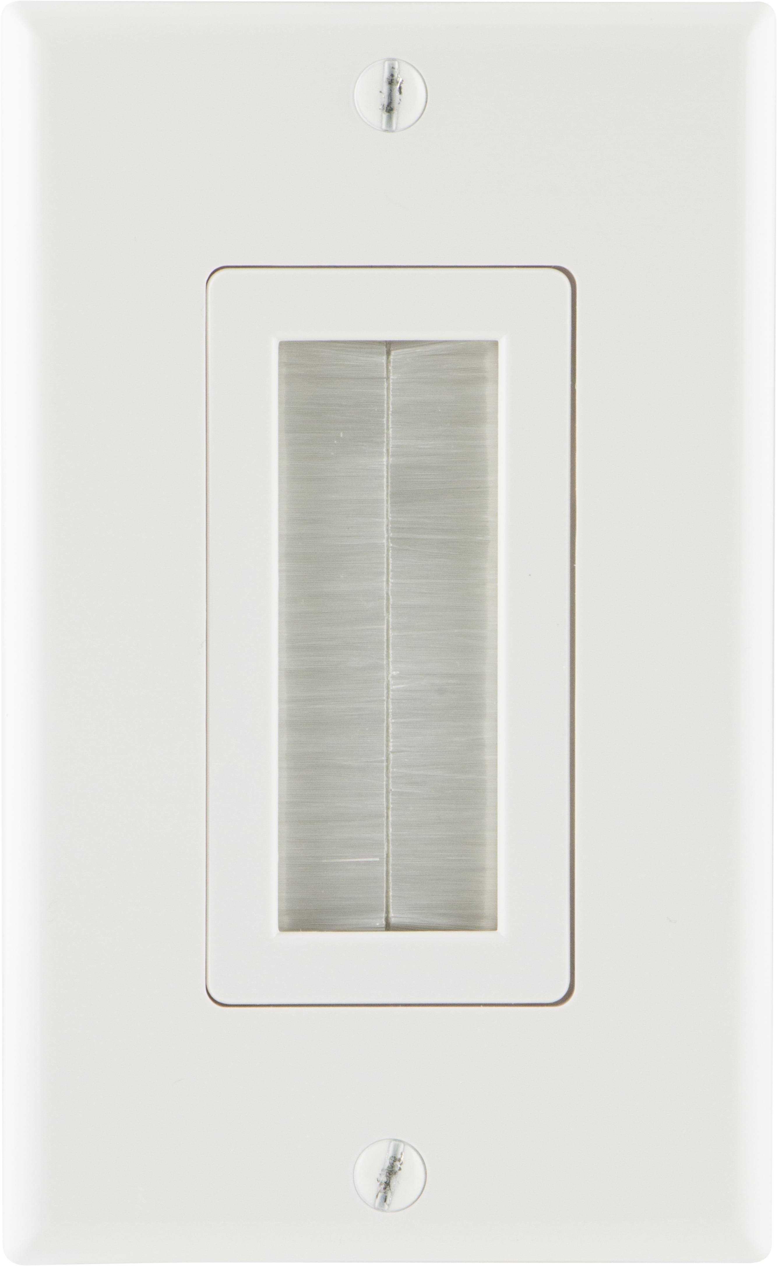 GE Single Brush Wall Plate - Cheap Fitting