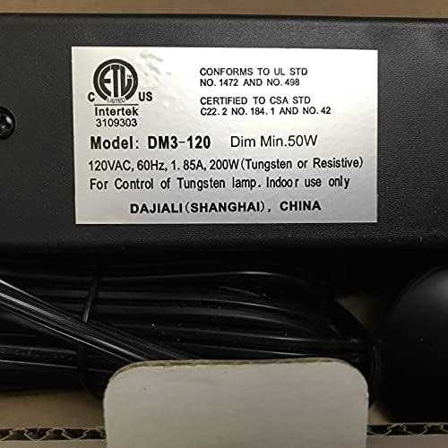 3-Level Touch Pad 3 Outlet Receptacle Dimmer 120 Volts - Cheap Fitting