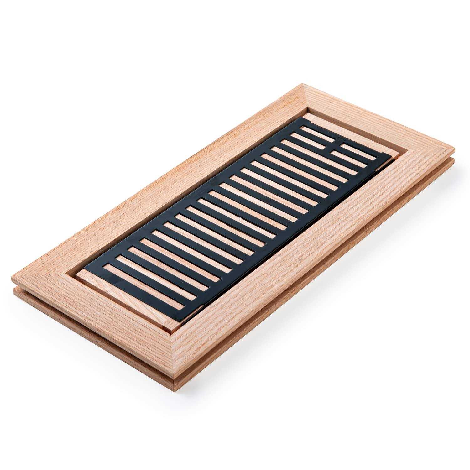 Razo White Oak Wood Flush Mount Floor Register Vent Cover - Cheap Fitting